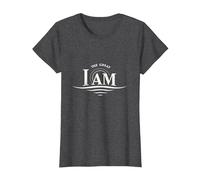Yahweh The Great I AM - Inspirational Faith Artwork T-Shirt, Women, Dark Heather Grey, S