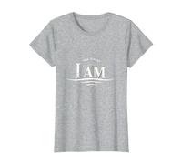 Yahweh The Great I AM - Inspirational Faith Artwork T-Shirt, Women, Heather Grey, L