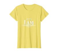 Yahweh The Great I AM - Inspirational Faith Artwork T-Shirt, Women, Lemon, XXL