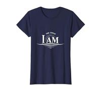 Yahweh The Great I AM - Inspirational Faith Artwork T-Shirt, Women, Navy, XXL