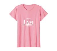 Yahweh The Great I AM - Inspirational Faith Artwork T-Shirt, Women, Pink, XXL
