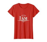 Yahweh The Great I AM - Inspirational Faith Artwork T-Shirt, Women, Red, S