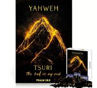 Yahweh Tsuri My Rock Jigsaw Puzzles for Adults 1000 Memory Training Time Well Spent Precise Edges Best Gift (38x26cm)