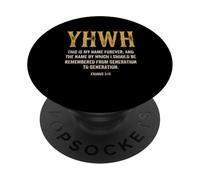 Yahweh YHWH This is My Name Forever Hebrew Jewish PopSockets Adhesive PopGrip