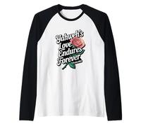 Yahweh's Love Endures Forever Psalm 100:5 Raglan Baseball Tee