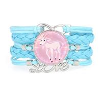 YAIEWNE Cute,Novelty,Sheep,Projection,Adjustable,Leather,Braided,Bracelet | Multilayer,Punk,Wristband,Handmade,Gift,Bangle,Accessory, Girlfriend,Lover,Ethnic,Friendship ,Birthday,Christmas,Music