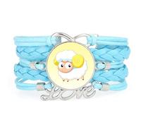 YAIEWNE Cute,String,Sheep,Fault,Art,Adjustable,Leather,Braided,Bracelet | Multilayer,Punk,Wristband,Handmade,Gift,Bangle,Accessory, Girlfriend,Lover,Ethnic,Friendship ,Birthday,Christmas,Music