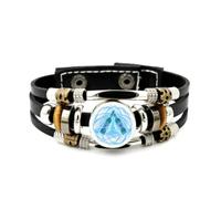 YAIEWNE Men's Leather Bracelet, Beer Festival Bottle Magic Quantum Entanglement Adjustable Leather Braided Bracelet, Ethnic Handmade Bangle, Accessory Birthday Christmas Gift