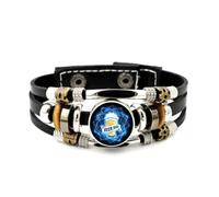 YAIEWNE Men's Leather Bracelet, Beer Festival Ice Drink A Lot Quantum Entanglement Adjustable Leather Braided Bracelet, Ethnic Handmade Bangle, Accessory Birthday Christmas Gift