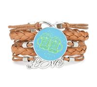 YAIEWNE Women's Bracelet, Beer Festival Summer Drink Time Circuit Board Adjustable Leather Braided Bracelet, Ethnic Wristband Bangle, Love Accessory Birthday Christmas Gift Brown