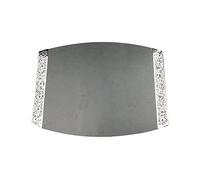 Yair Emanuel Ceramic Challah Bread Cutting Board for Shabbat and Yom Tov | Filigree Accent Decoration | Modern Judiaca Design (Gray CBR-2)