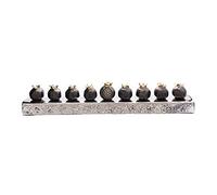 Yair Emanuel Hanukkah Menorah Pomegranate Strip 14.5" - Modern Design Judaica Gift