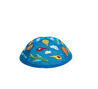 Yair Emanuel Kippah - Embroidered - Children - Airplanes Blue