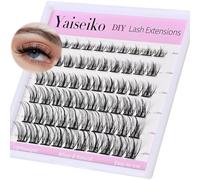 Yaiseiko Eyelash Extensions for Eyelash Bundles, Anime 60 Pieces, 8-16 mm, Volume of Curls in D, Eyelash Bundles Indivi Groups of Weak Eyelashes - Y