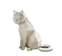 YAIUNHIQ Cat Animal Ornaments Paper Model Cardboard Three-dimensional Scene 3D Paper Sculpture Model Geometric Home Decoration