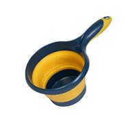 YAIYEFU Foldable Water Ladle,Long Handle Water Dipper Bath Ladle with Hanging for Water Kitchen Bathroom Garden Tea Ceremony