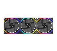 YAJBHnzpt 12CM ARGB PC Case Fan Compatible With Jungle Prism XH Flowing Running Lights Splicing Fan (Prism XH 3in1 B)