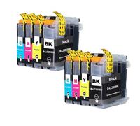 YAJBHnzpt Compatible With Printer Supplies LC201 LC203 XL Ink Cartridge For MFC J460DW J480DW J485DW MFC-J680DW MFC-J880DW MFC-J885DW J5520DW (2 Set)