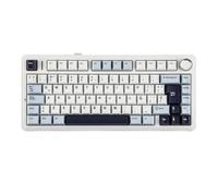 YAJBHnzpt Mechanical Gaming Keyboard F75 ISO ES 75% Spanish QWERTY Hot Swap Gasket Mounted Wired 2.4GHz Wireless RGB Backlight Compatible With 5420 (Iso-Es-Light Blue)