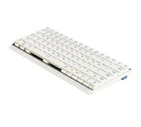 YAJBHnzpt MK84 Low Profile Mechanical Gaming Keyboard Wireless Tri Mode Portable Stylish Design Compatible With 5420 (White Wireless)