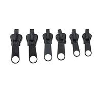 Yajimsa 6/12 Instant Fix Zipper Repair Kit, Fix Zip Puller Metal Pull Tabs Zip Fixer Parts with 3 Different Zipper Sizes for Repair Jeans Coats Jacket