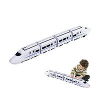 Yajimsa Electric Sets - Electric Train with Lights & Sound,Toy Car High-Rail Sound Light Pull Back Toys for Children (3 Years and up)