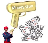 Yajimsa Money Guns Shooter Fake Prop guns Superne Money Guns Spray Money Guns Pist-ol Sprinkle Money, Make it Rain Toy Guns with 100 Fake Money for Holiday Bachelor Nightclub