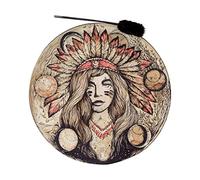 Yajimsa Shaman Hand Drum | Shaman Native Drum with Drumstick - Sound Healing Drum Decorations for Meditation, Spirituality, Yoga Room
