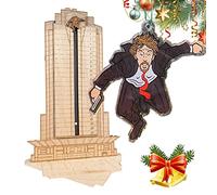 Yajimsa Wooden Advent Calendar, Die Hard Advent Calendar 2022, Hans Gruber Countdown Calendar for Wooden Table Decorations