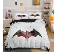 YAJINGJIAN Halloween Bed Linen Pumpkin Lantern Leaves 3D Bed Linen Halloween Soft Microfibre Duvet Cover Set 3-Piece for Children Teenagers Gift with Zip (Blue, 155 x 220 cm + 80 x 80 cm x 2)