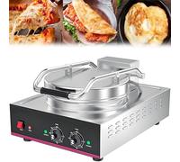 YAJJL Tabletop Pancake Maker, Double-sided Heating Electric Pancake Oven with Non-stick Aluminum Pan, Adjustable Pan Depth From 2-6cm, Wide Temperature Range Of 50-300°C for Catering Party Event