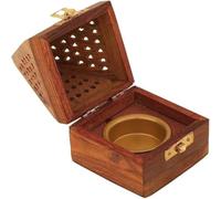 Yajna Traditional-Handmade Incense-Stick-and-Cones-Holder Incense-Burner-ash-Catcher-Stand (Wooden Pyramid)