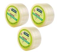 YAJNAS BOPP Packing Tape Clear 72mm x 100m Ecommerce Packaging Tape for Home, Office and Box (Pack of 3)