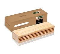 YAJNAS - High quality non-magnetic white wood duster, black and white wooden duster, whiteboard eraser for erasing, whiteboard marker and chalk board, eraser