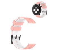 YAJOJO Bands for Moto Watch 2026 Smartwatch,Sport Quick-Release Silicone Band,Adjustable Wristband, Ventilated Comfort & Soft Lightweight Replacement Strap,Pink+White