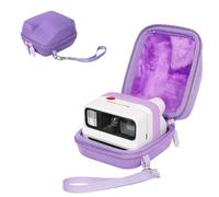 YAJOJO Carrying Case Compatible with Polaroid Go Gen 3 Instant Camera, Hard EVA Protective Travel Case with Mesh Pocket and Wrist Strap, Shockproof, Water-Resistant Storage Bag, Purple