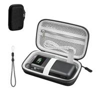 YAJOJO Carrying Case for Belkin UltraCharge 11K, Fabric EVA Carrying Case | Hard EVA Protective Case with Inner Pocket & Lanyard, Compact Storage Bag for Travel, Anti-Scratch and Shock Protection,Black