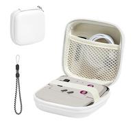 YAJOJO Carrying Case for GameSir Pocket Taco Bluetooth Mobile Gaming Controller with Lanyard,Hard Shell Cover with Pocket for GameSir Pocket 1 & Accessories ,Shockproof(White)