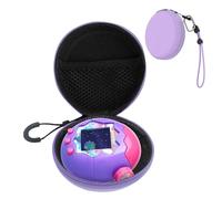 YAJOJO Carrying Case for Tamagotchi Paradise Virtual Interactive Pet Game Machine & Accessories- Hard Shell Protective Portable Travel Storage Bag with Wrist Strap& Carabiner,Purple