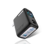 YAJOJO Silicone Case for Anker GaNPrime Lite 100W Charger (A121B, 4-Port),Full-Body Protective Cover for Anker Prime Power Bank,Precise Port Cutouts (Case Only) Black