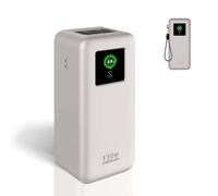 YAJOJO Silicone Case for UGREEN Nexode Power Bank (20000mAh 130W) Full-Body Protective Cover for UGREEN Portable Charger,Precise Port Cutouts (Case Only) Grey