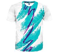 YAJOOEY Mens Women Shirts 3D Printed T-Shirt Unisex Casual Short Sleeve Tops Tees for Adult, Blue11, Large