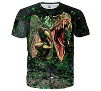 YAJOOEY Mens Women Shirts 3D Printed T-Shirt Unisex Casual Short Sleeve Tops Tees for Adult, Green25, XXL