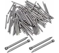Yajumgato 140-150 Pcs Oval Steel Nails Carbon Steel Panel Pins Bright Finish Round Lost Head Nails Hand Drive 30 mm/1.18 Inch Lost Head Nail
