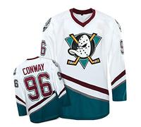 Yajun Charlie Conway #96 Mighty Ducks Movie Ice Hockey Jerseys NHL Men Sweatshirts Breathable Long Sleeve T-shirt,2XL