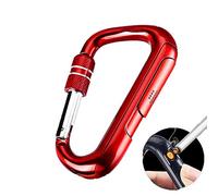 Yajun Electric USB Lighter Portable Carabiner Flameless Rechargeable Windproof Cigarette Plasma Lighter,Red