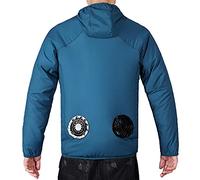 Yajun Summer Cooling Fan Jacket USB Sun Protective Quick Cooling Hiking Jacket Men Women Air Conditioning Fishing Coat,D,2XL(176