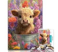 Yak Flowers Adult Jigsaw Puzzles 1000 Pieces,Family Game Stress Reliever Difficult Challenge Artists Collection,Fine Art (38x26cm)