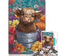 Yak Flowers Jigsaw Puzzles for Adults 2000 Jigsaws,Challenging To Complete But Fun And Humorous Unique Home Decor And Gifts 70x100cm
