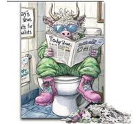 Yak Go Toilet 1000-Piece Jigsaw Puzzle Puzzles for Adults for Mother'S Day, Birthdays, Christmas 50x75cm